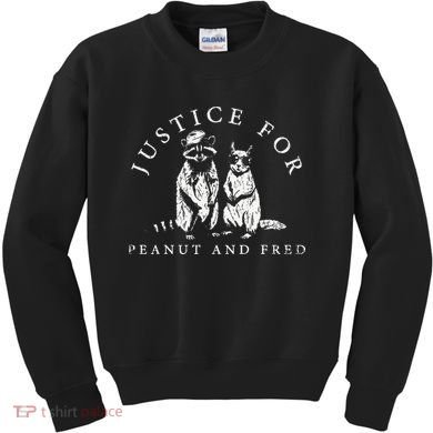 Justice For Peanut And Fred Animal Rights Activism Kids Sweatshirt