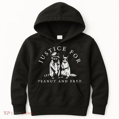 Justice For Peanut And Fred Animal Rights Activism Kids Hoodie