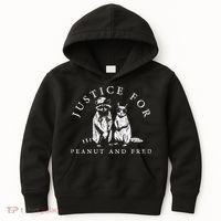 Justice For Peanut And Fred Animal Rights Activism Kids Hoodie thumb 0