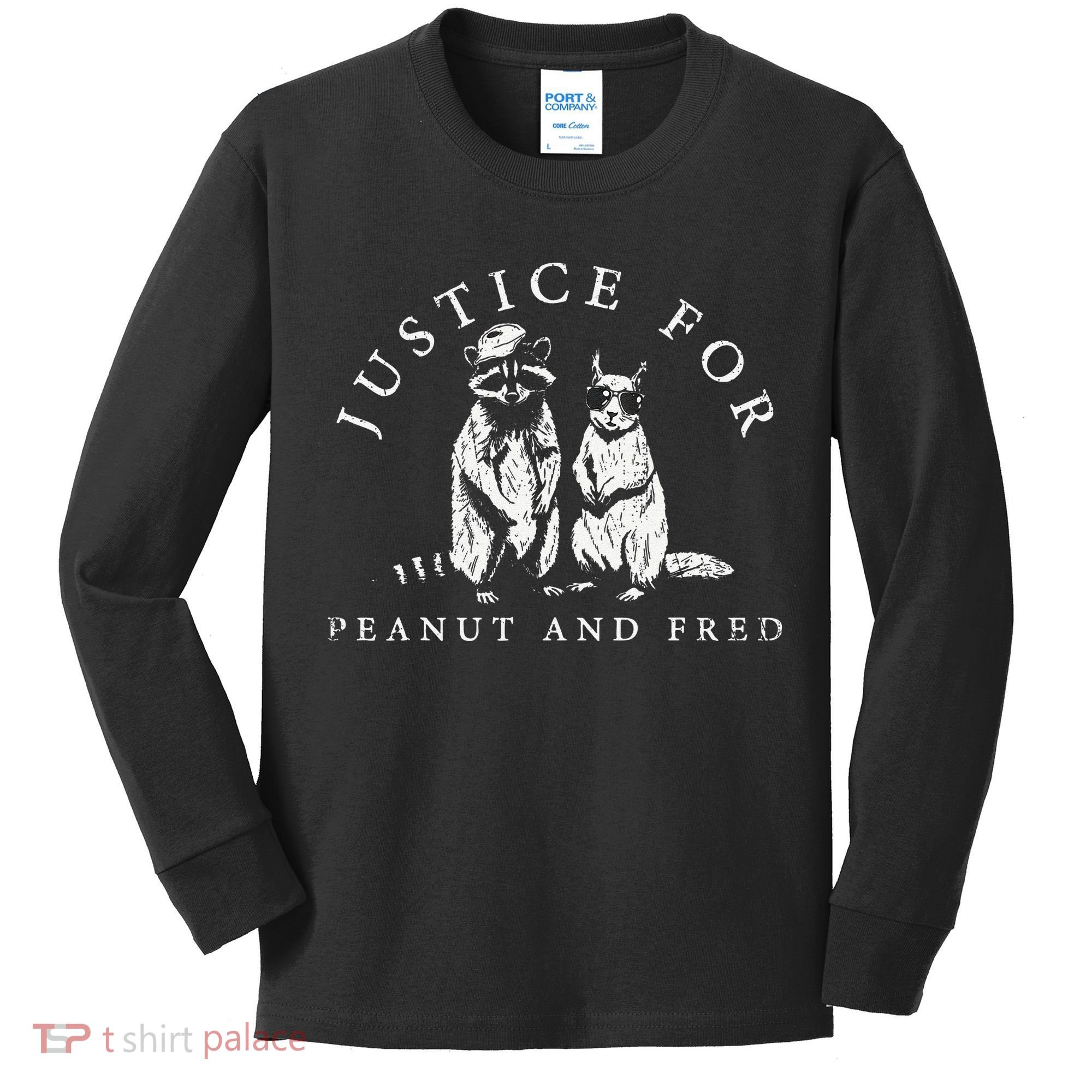 Justice For Peanut And Fred Animal Rights Activism Kids Long Sleeve Shirt