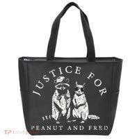 Justice For Peanut And Fred Animal Rights Activism Tote Bag thumb 0
