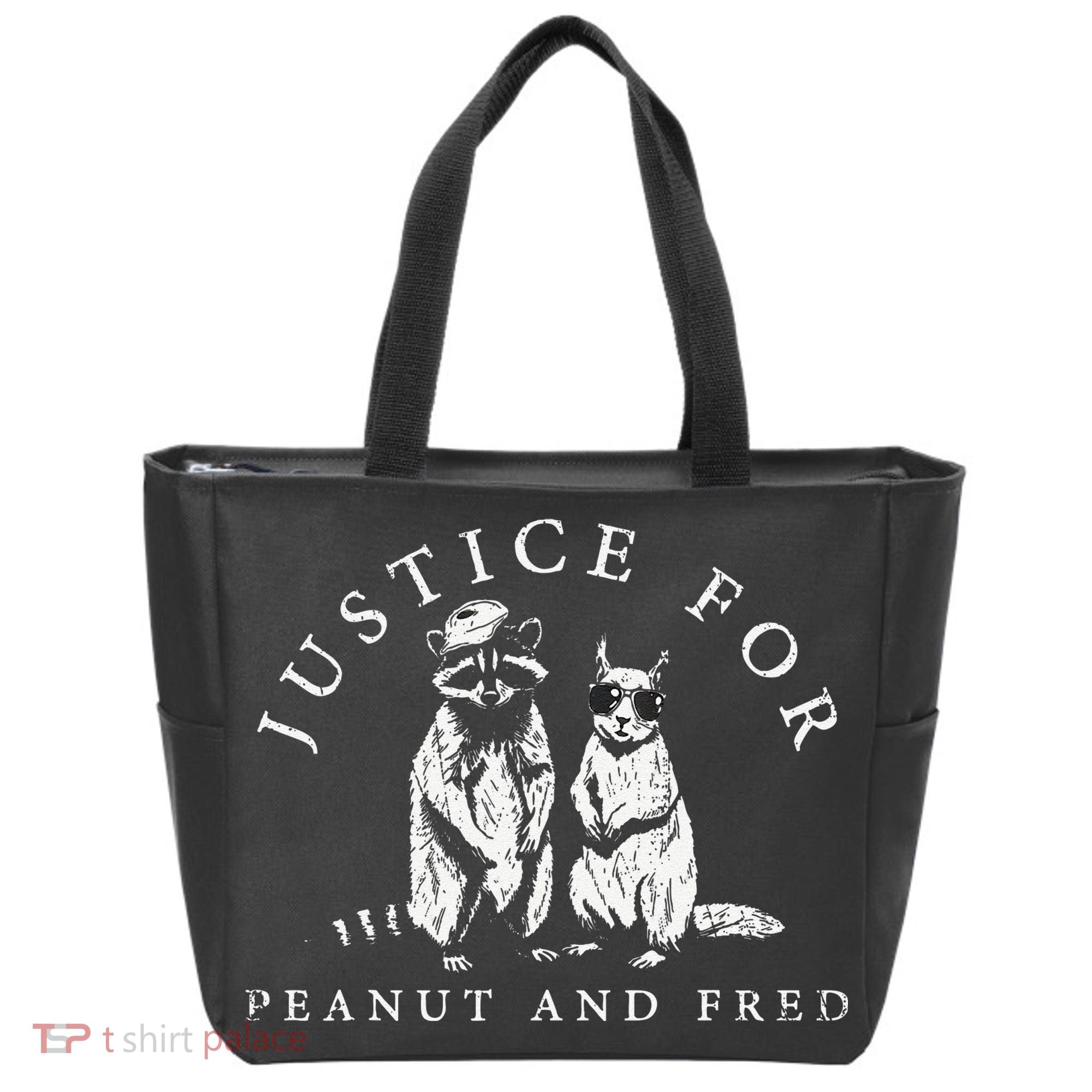 Justice For Peanut And Fred Animal Rights Activism Tote Bag