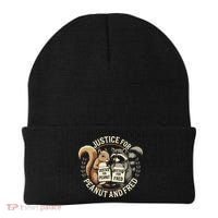 Justice For Peanut And Fred Peanut Squirrel Fred Raccoon Beanie thumb 0