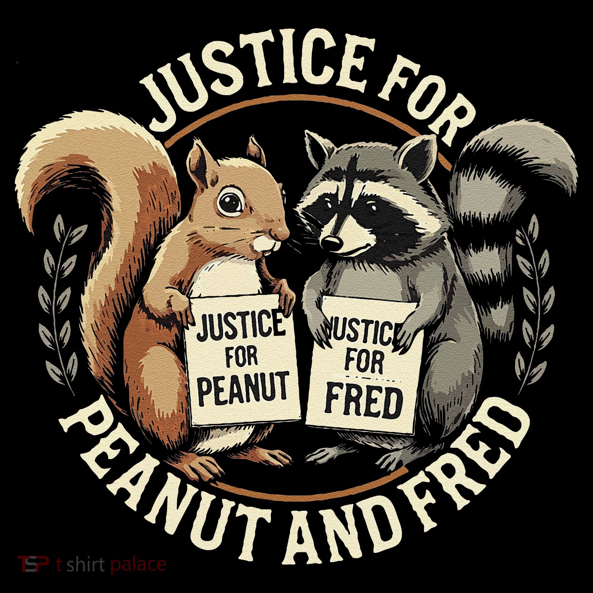 Justice For Peanut And Fred Peanut Squirrel Fred Raccoon Women's Hoodie