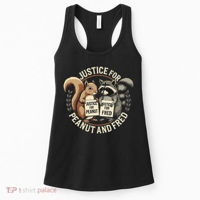 Justice For Peanut And Fred Peanut Squirrel Fred Raccoon Women's Tank Top