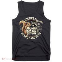 Justice For Peanut And Fred Peanut Squirrel Fred Raccoon Tank Top thumb 0