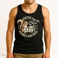 Justice For Peanut And Fred Peanut Squirrel Fred Raccoon Tank Top thumb 3