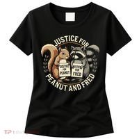 Justice For Peanut And Fred Peanut Squirrel Fred Raccoon Women's T-Shirt thumb 0