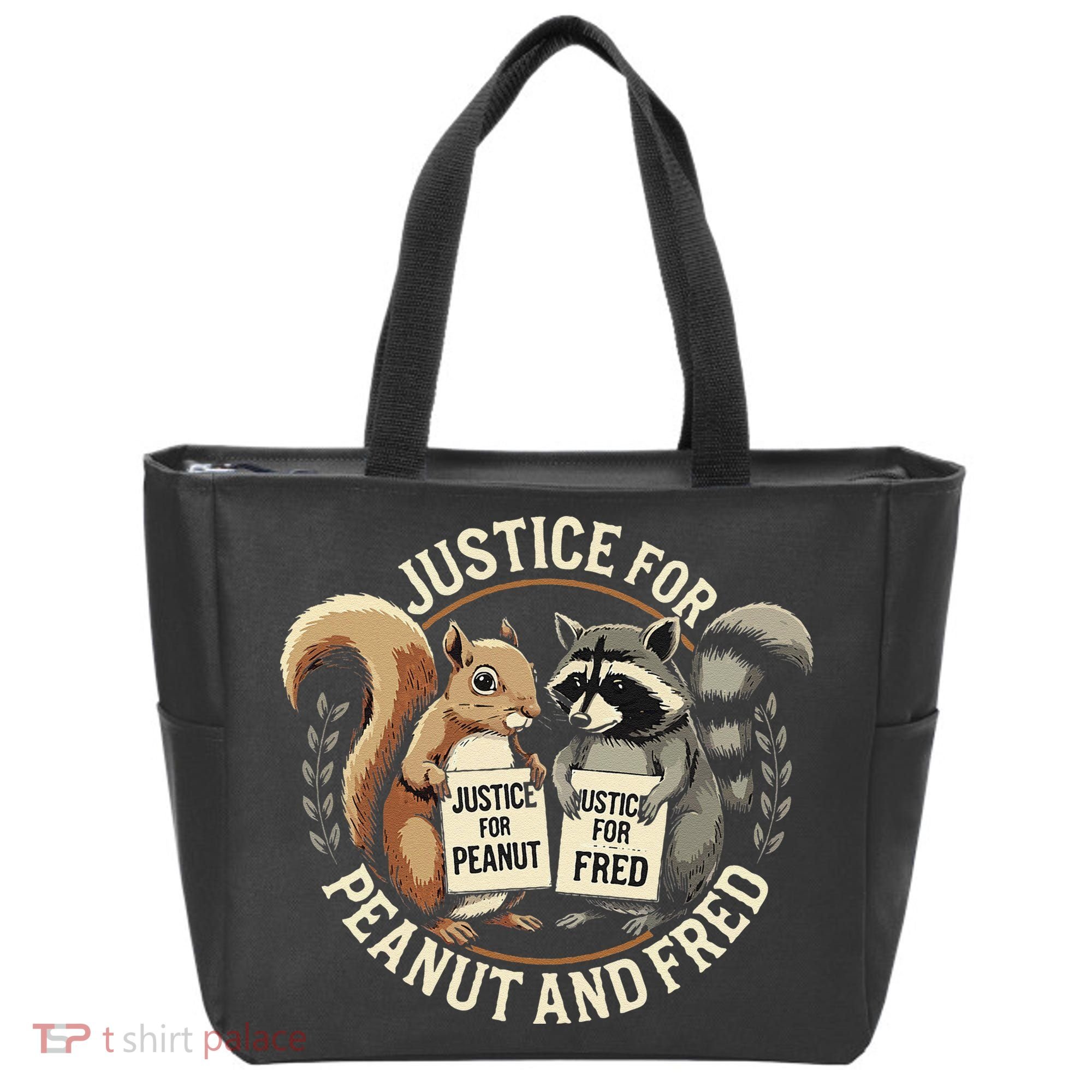 Justice For Peanut And Fred Peanut Squirrel Fred Raccoon Tote Bag