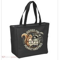 Justice For Peanut And Fred Peanut Squirrel Fred Raccoon Tote Bag thumb 2
