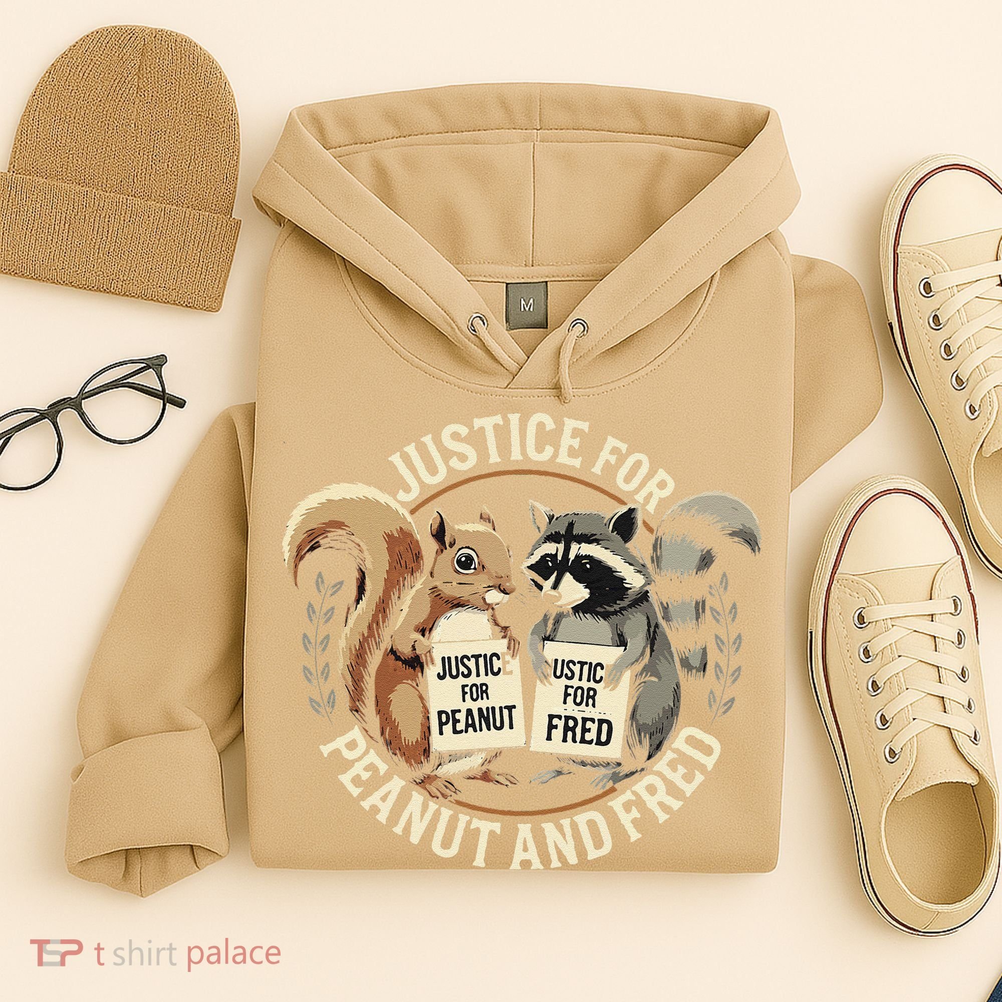Justice For Peanut And Fred Peanut Squirrel Fred Raccoon Hoodie