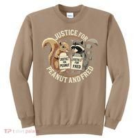 Justice For Peanut And Fred Peanut Squirrel Fred Raccoon Sweatshirt thumb 0