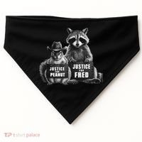 Justice For Peanut The Squirrel And Fred The Raccoon USA-Made Doggie Bandana thumb 0