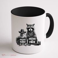 Justice For Peanut The Squirrel And Fred The Raccoon Coffee Mug thumb 1