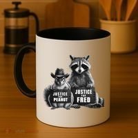 Justice For Peanut The Squirrel And Fred The Raccoon Coffee Mug thumb 4