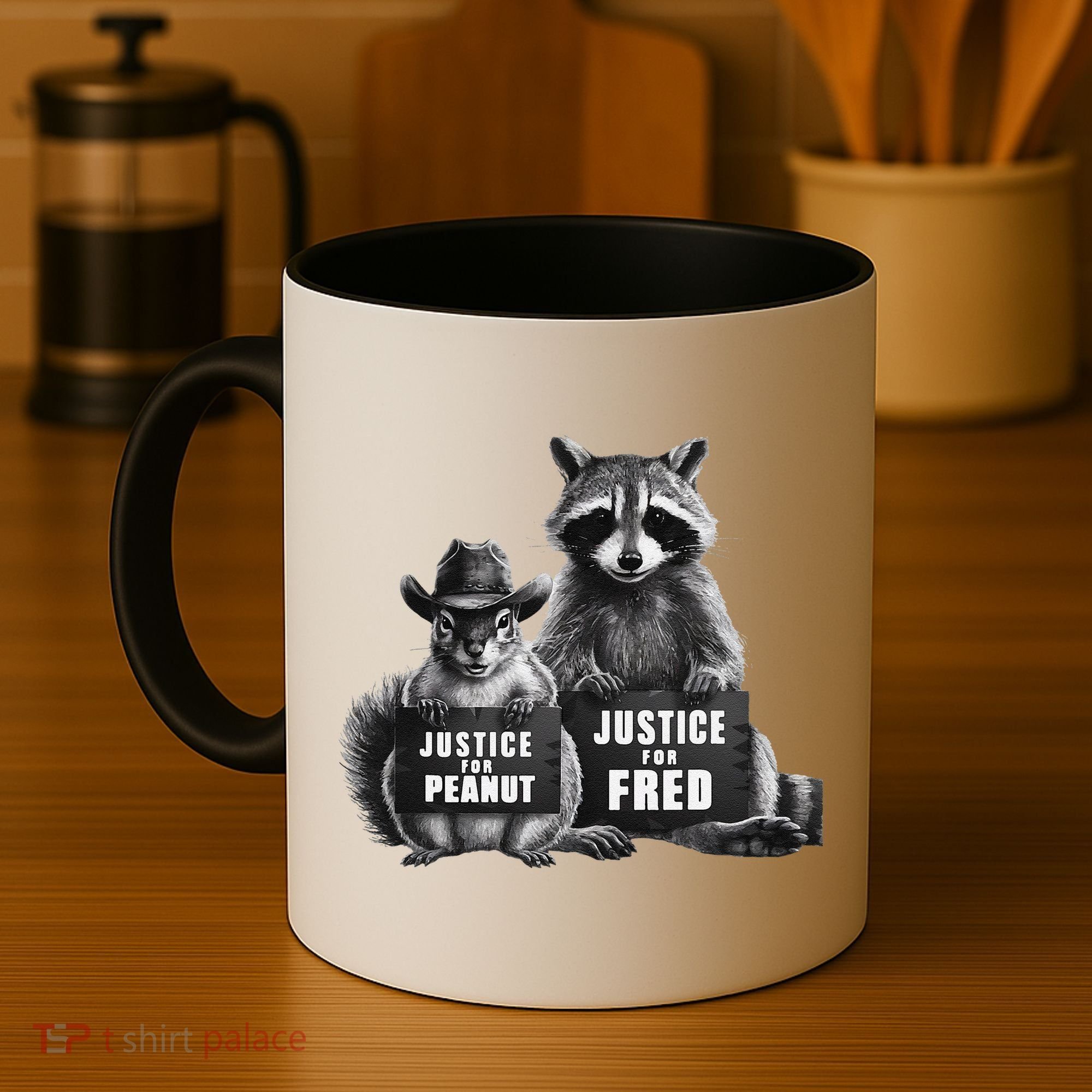 Justice For Peanut The Squirrel And Fred The Raccoon Coffee Mug
