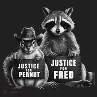 Justice For Peanut The Squirrel And Fred The Raccoon Beanie thumb 2