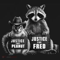Justice For Peanut The Squirrel And Fred The Raccoon Coaster thumb 2