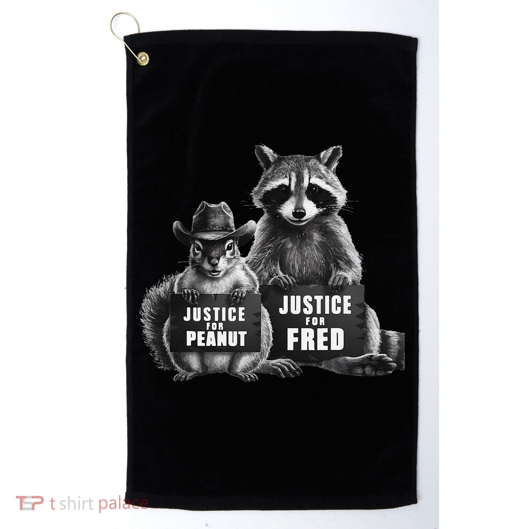 Justice For Peanut The Squirrel And Fred The Raccoon Golf Towel