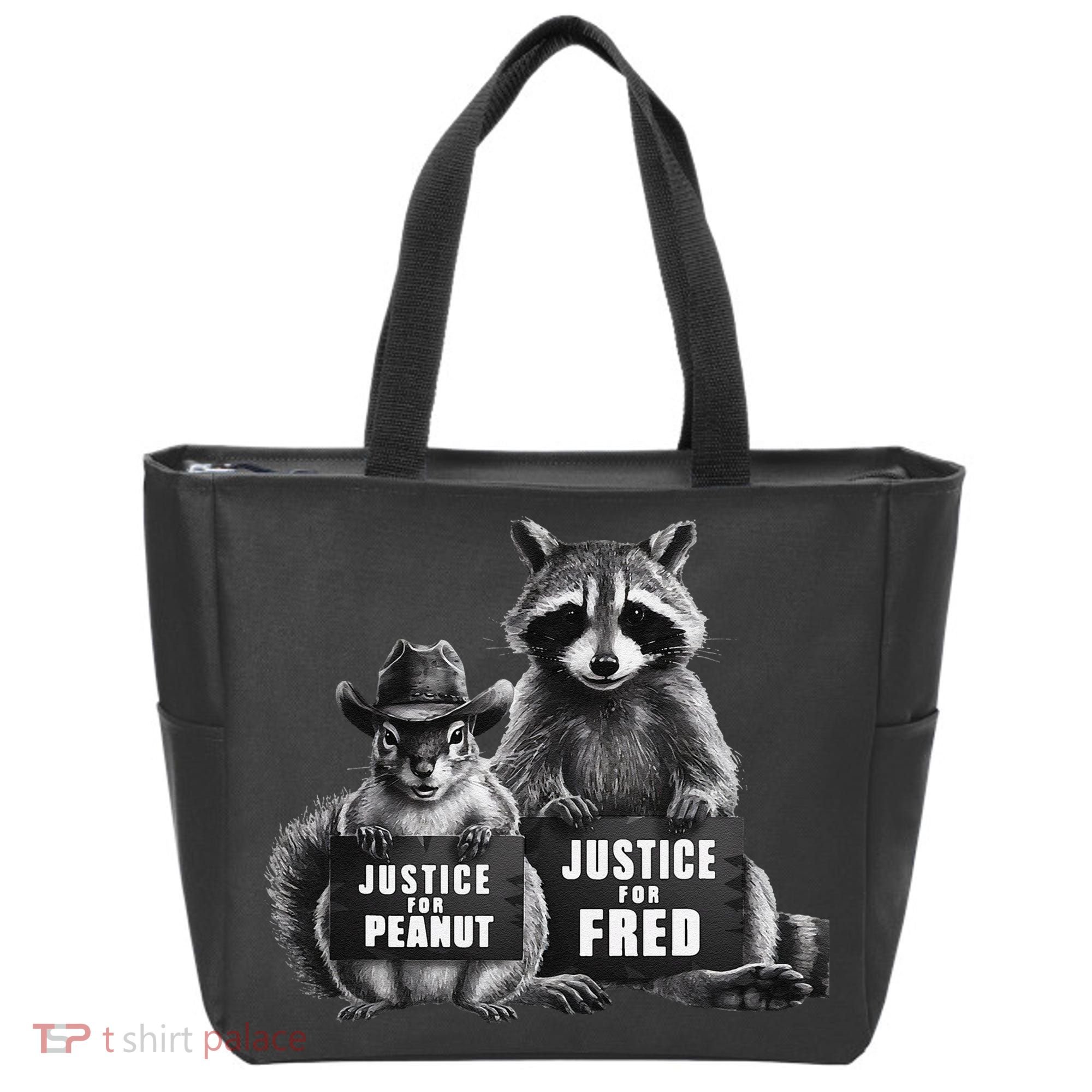 Justice For Peanut The Squirrel And Fred The Raccoon Tote Bag