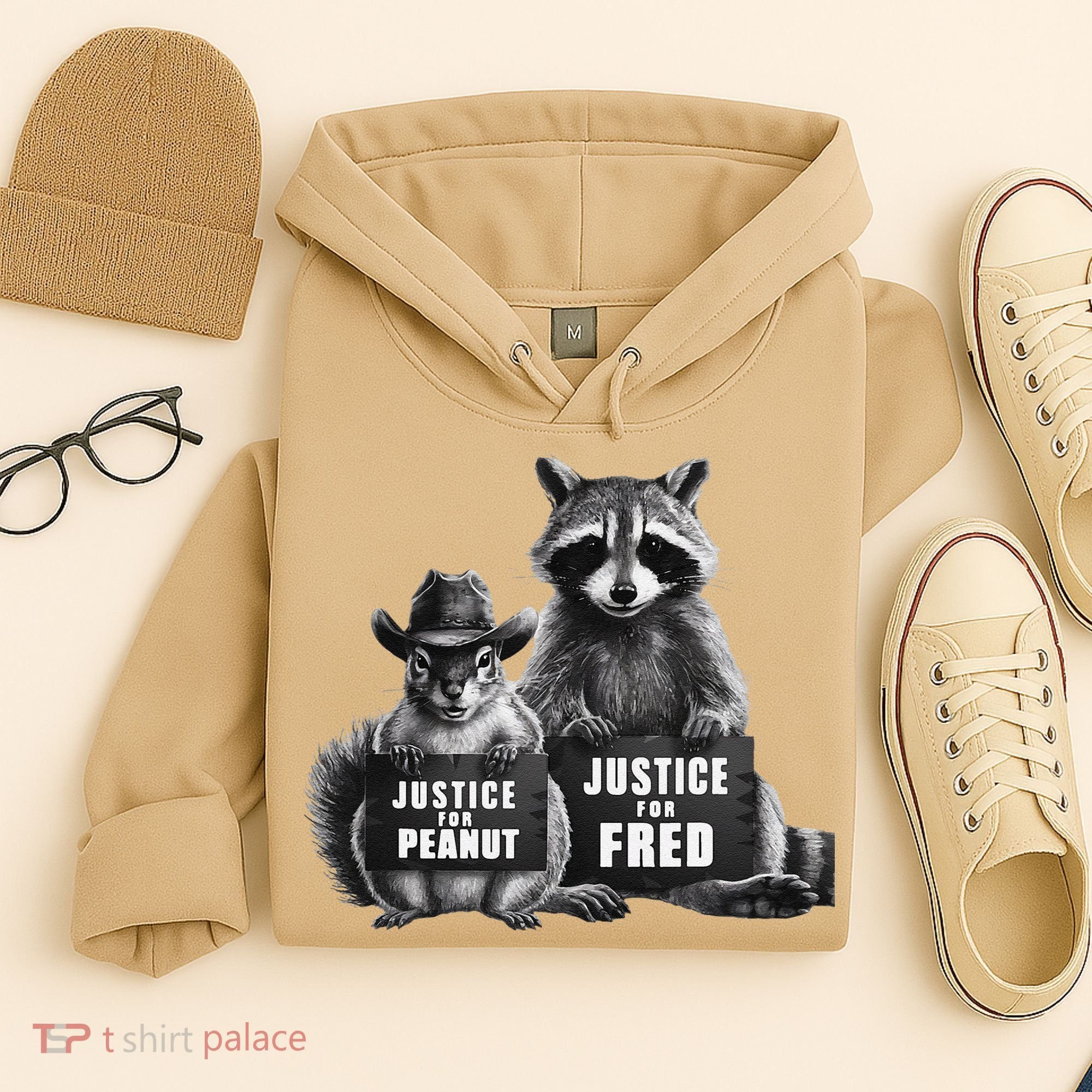 Justice For Peanut The Squirrel And Fred The Raccoon Hoodie