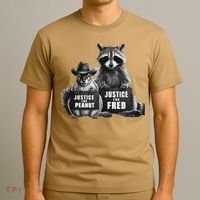 Justice For Peanut The Squirrel And Fred The Raccoon T-Shirt thumb 3
