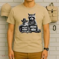 Justice For Peanut The Squirrel And Fred The Raccoon T-Shirt thumb 6