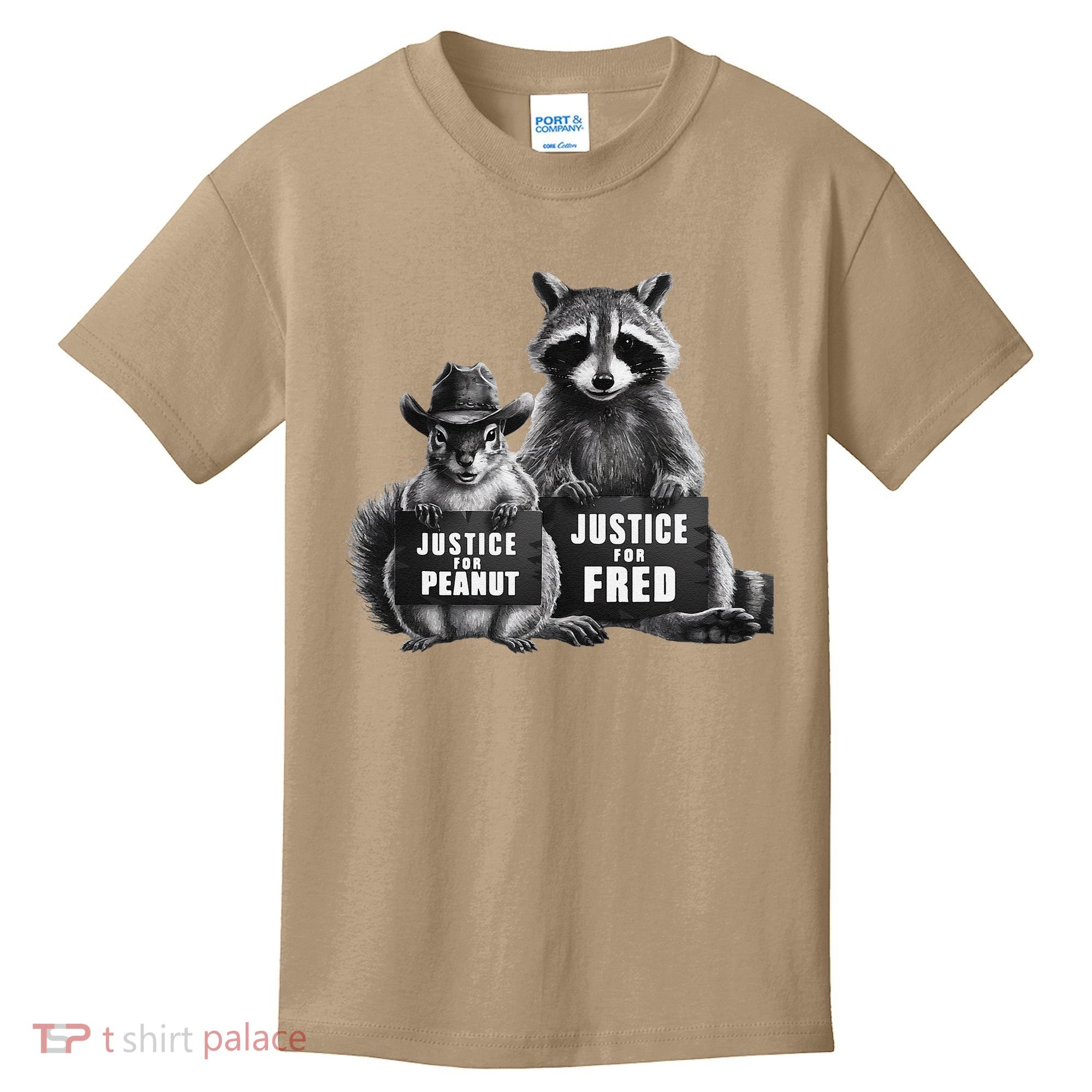 Justice For Peanut The Squirrel And Fred The Raccoon Kids T-Shirt
