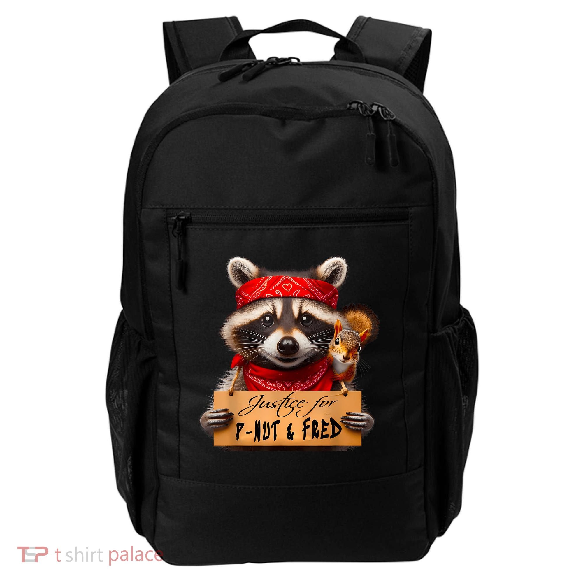 Justice For Peanut The Squirrel Pnut & Fred The Raccoon Backpack