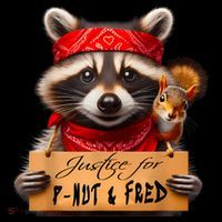 Justice For Peanut The Squirrel Pnut & Fred The Raccoon Coaster thumb 2