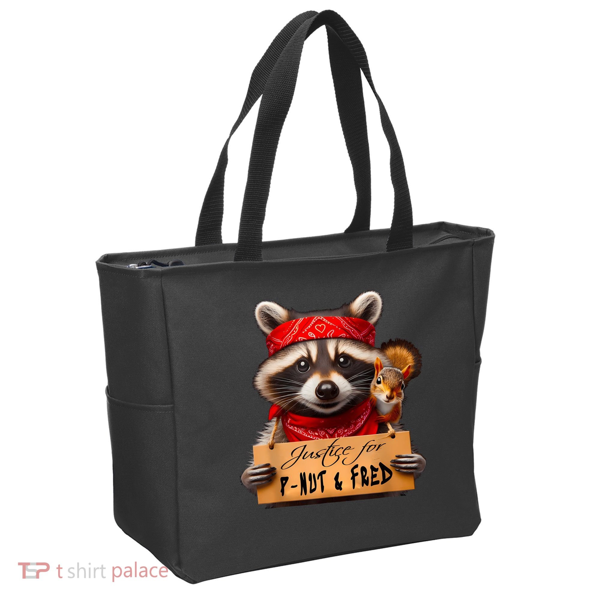 Justice For Peanut The Squirrel Pnut & Fred The Raccoon Tote Bag