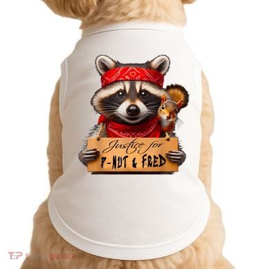 Justice For Peanut The Squirrel Pnut & Fred The Raccoon Doggie Tank