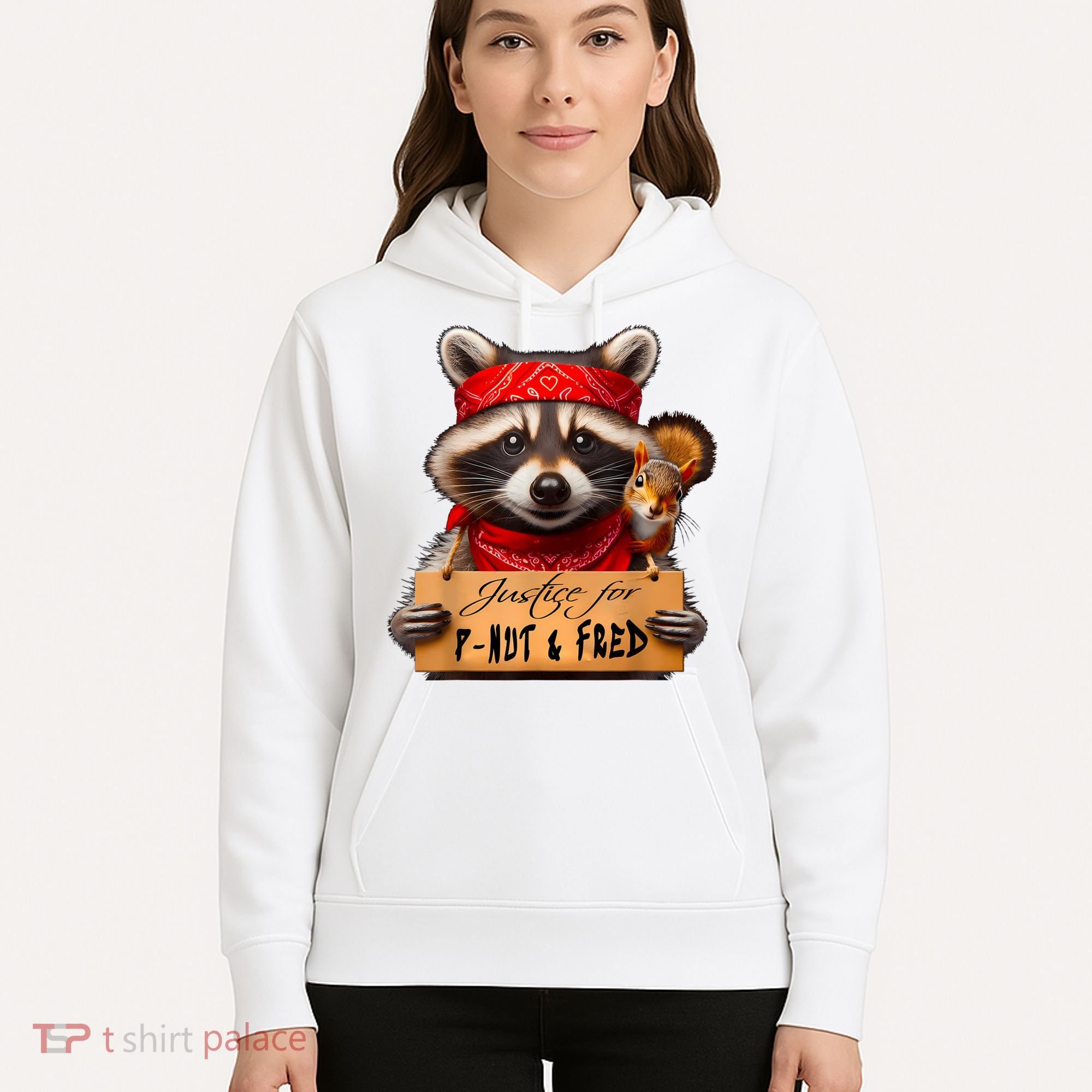 Justice For Peanut The Squirrel Pnut & Fred The Raccoon Hoodie
