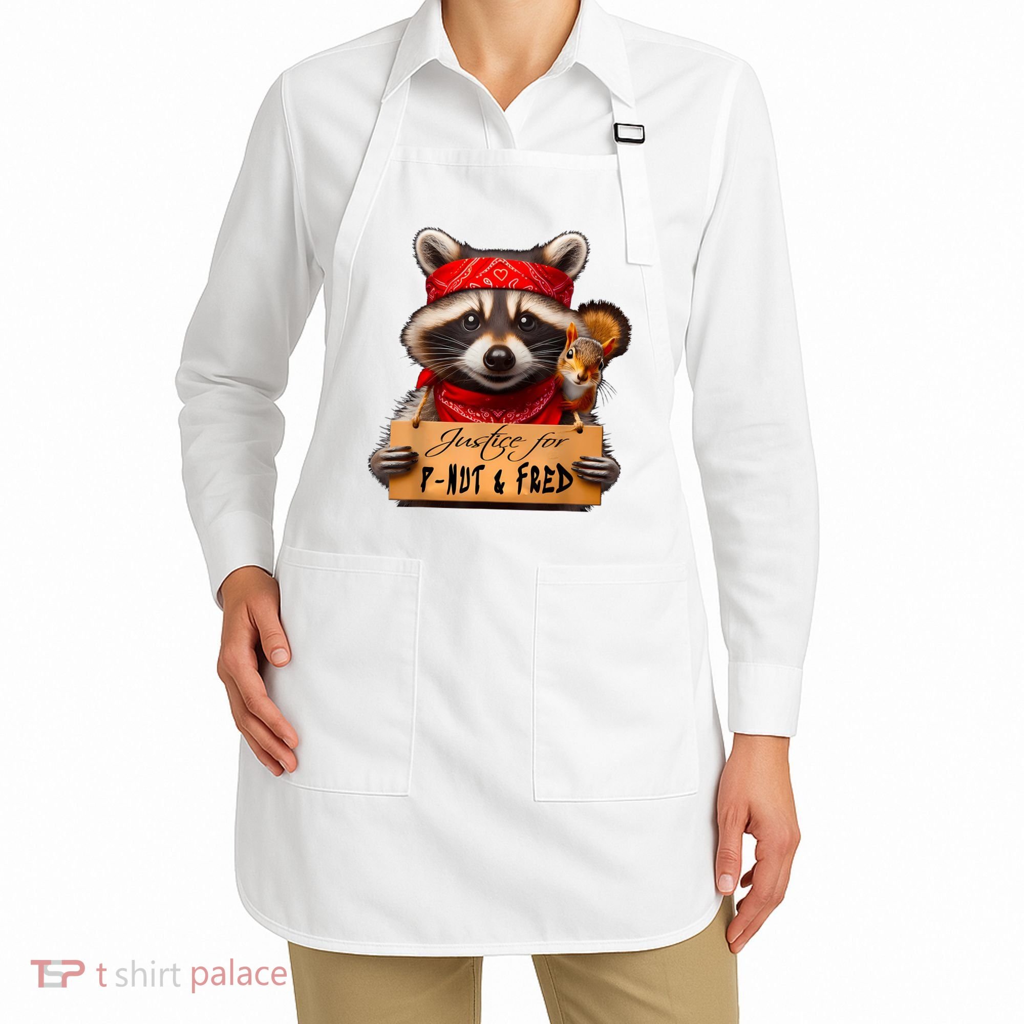 Justice For Peanut The Squirrel Pnut & Fred The Raccoon Apron