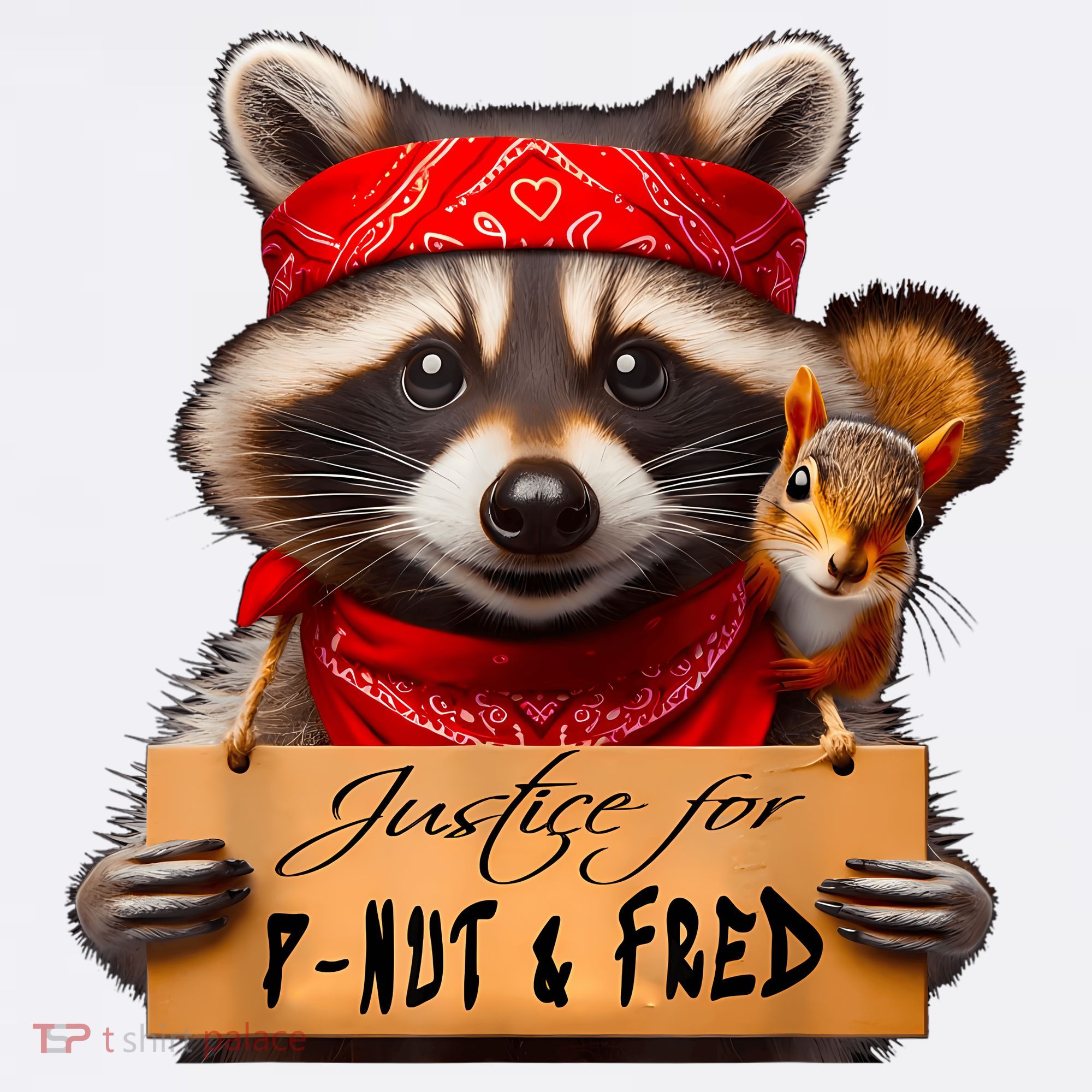 Justice For Peanut The Squirrel Pnut & Fred The Raccoon Apron