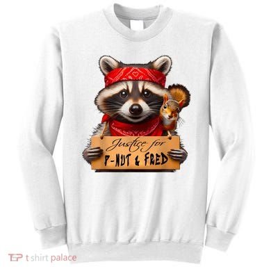 Justice For Peanut The Squirrel Pnut & Fred The Raccoon Sweatshirt