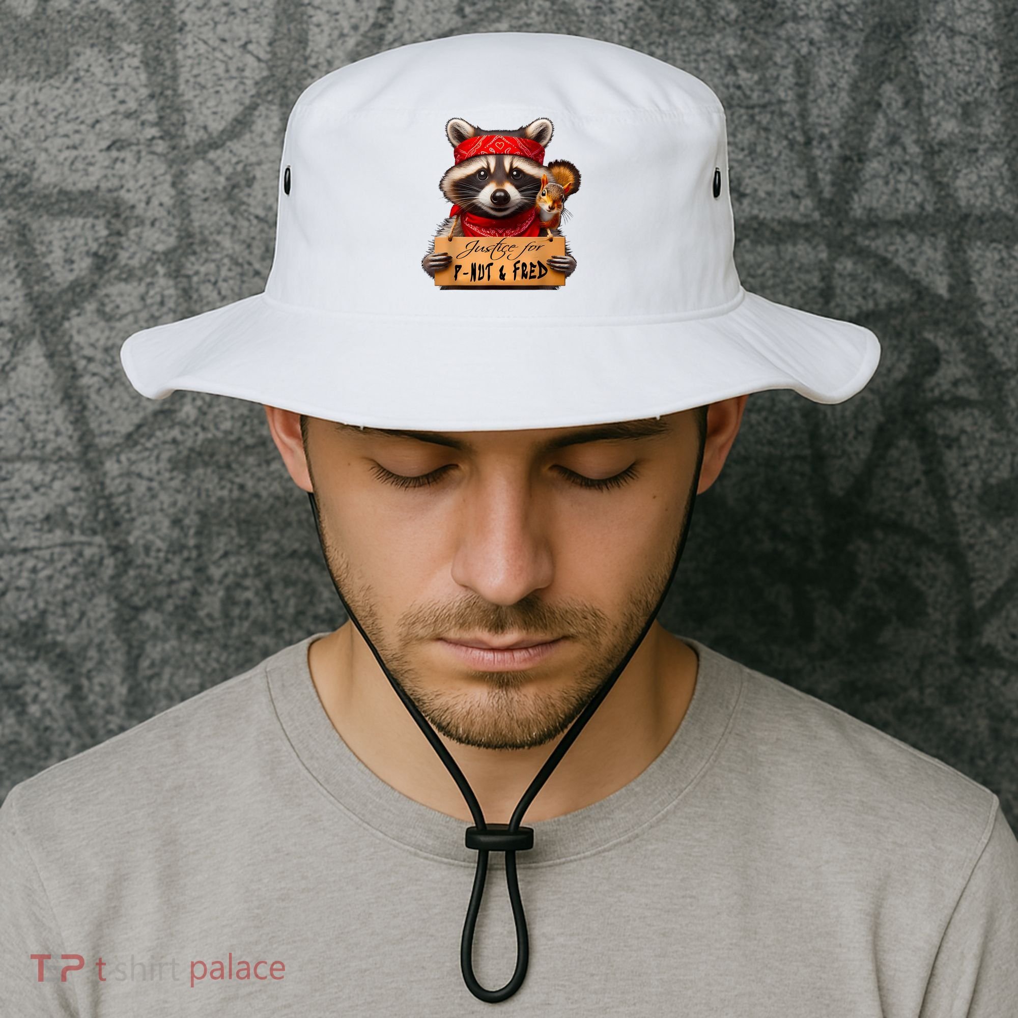 Justice For Peanut The Squirrel Pnut & Fred The Raccoon Bucket Hat