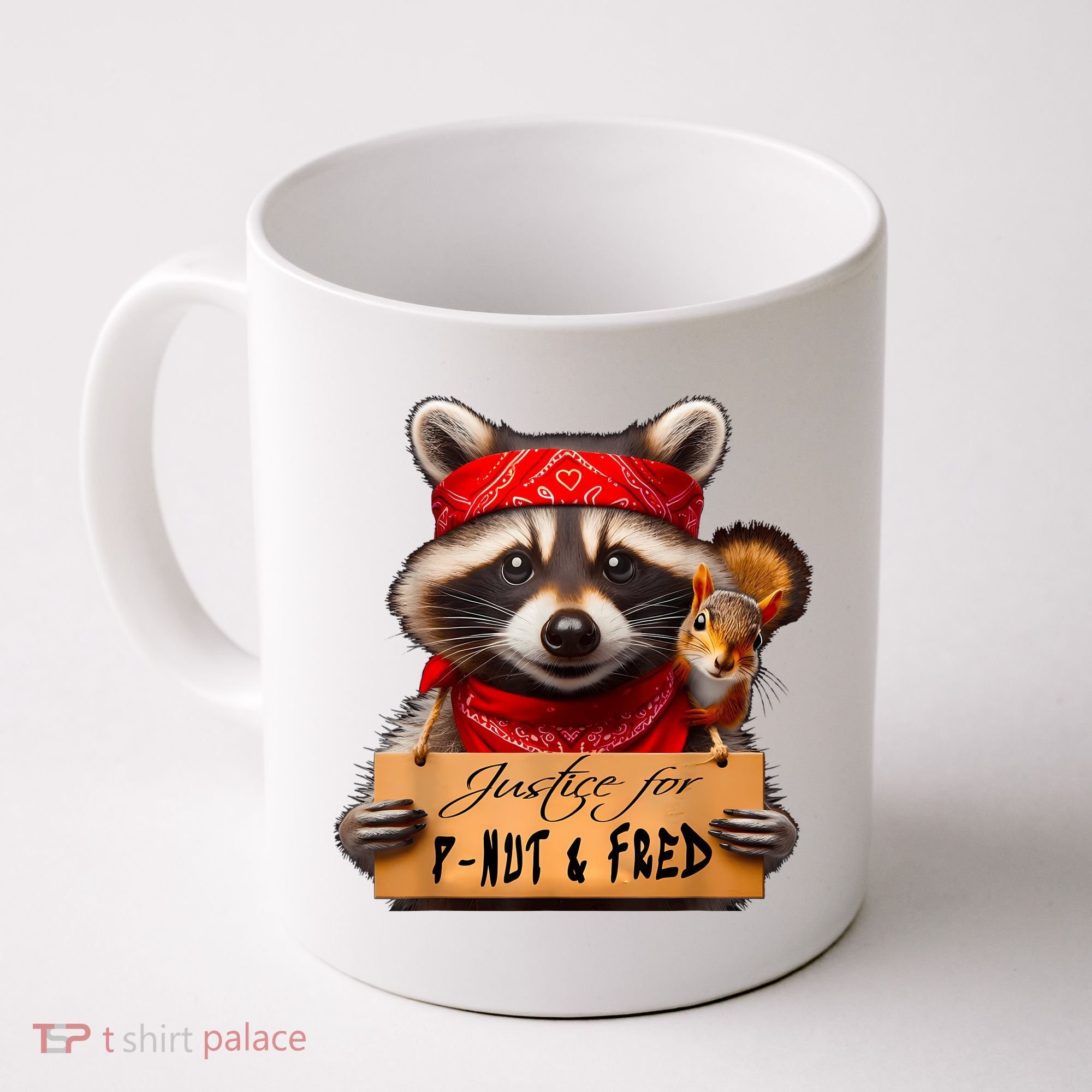 Justice For Peanut The Squirrel Pnut & Fred The Raccoon Coffee Mug