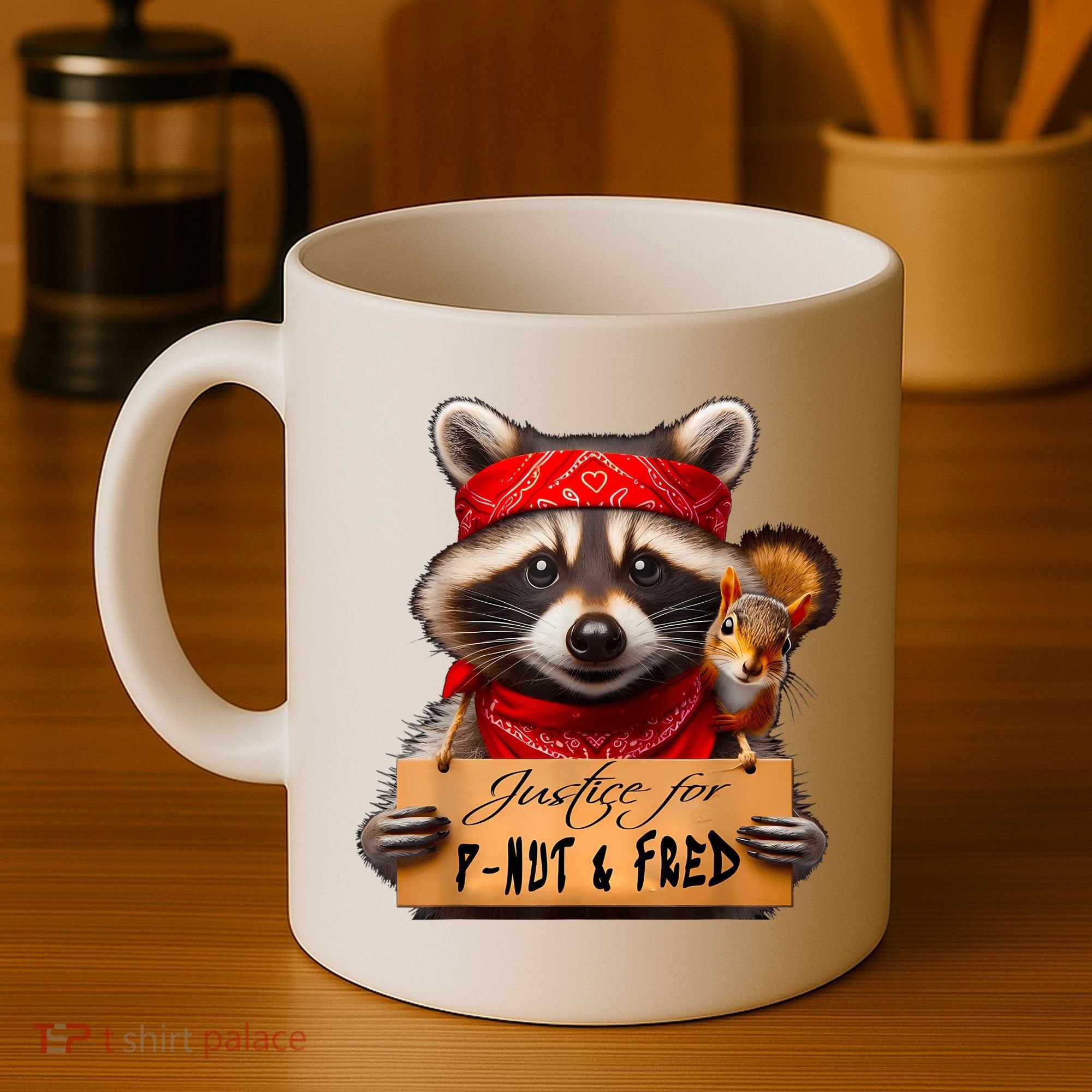 Justice For Peanut The Squirrel Pnut & Fred The Raccoon Coffee Mug