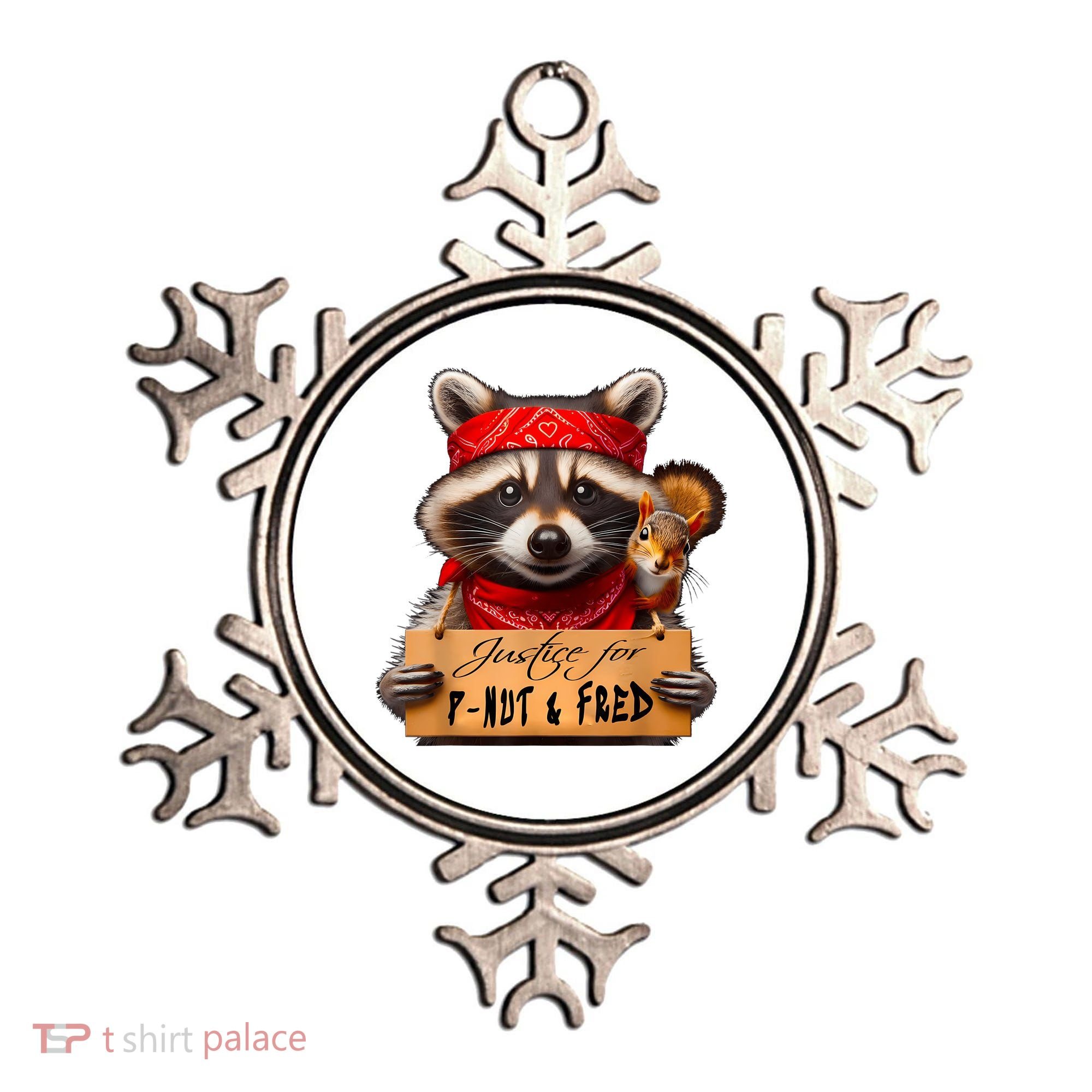 Justice For Peanut The Squirrel Pnut & Fred The Raccoon Ornament