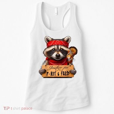 Justice For Peanut The Squirrel Pnut & Fred The Raccoon Women's Tank Top