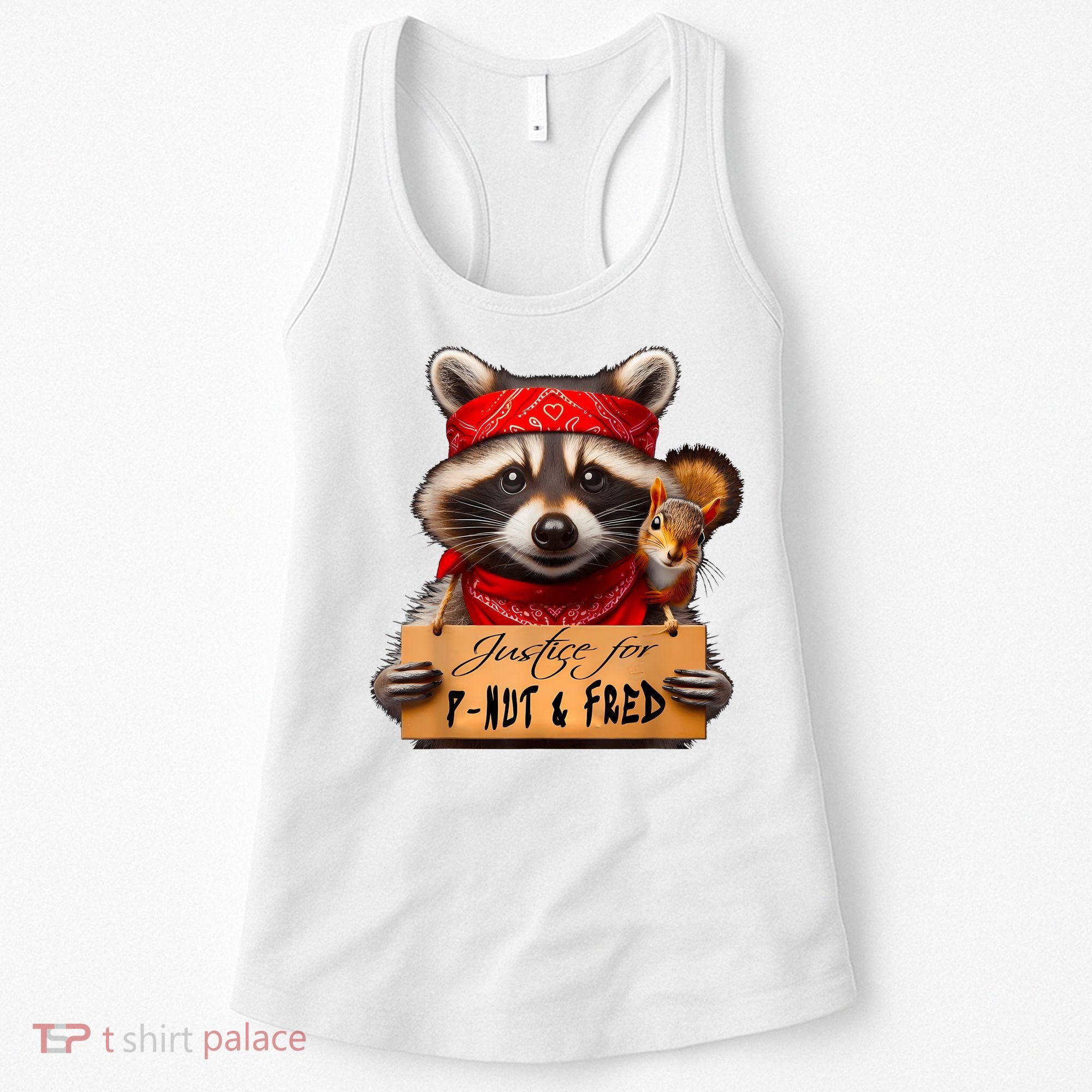 Justice For Peanut The Squirrel Pnut & Fred The Raccoon Women's Tank Top