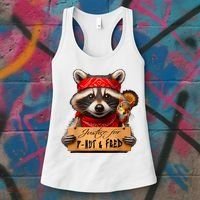 Justice For Peanut The Squirrel Pnut & Fred The Raccoon Women's Tank Top thumb 3