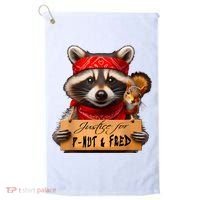 Justice For Peanut The Squirrel Pnut & Fred The Raccoon Golf Towel thumb 0