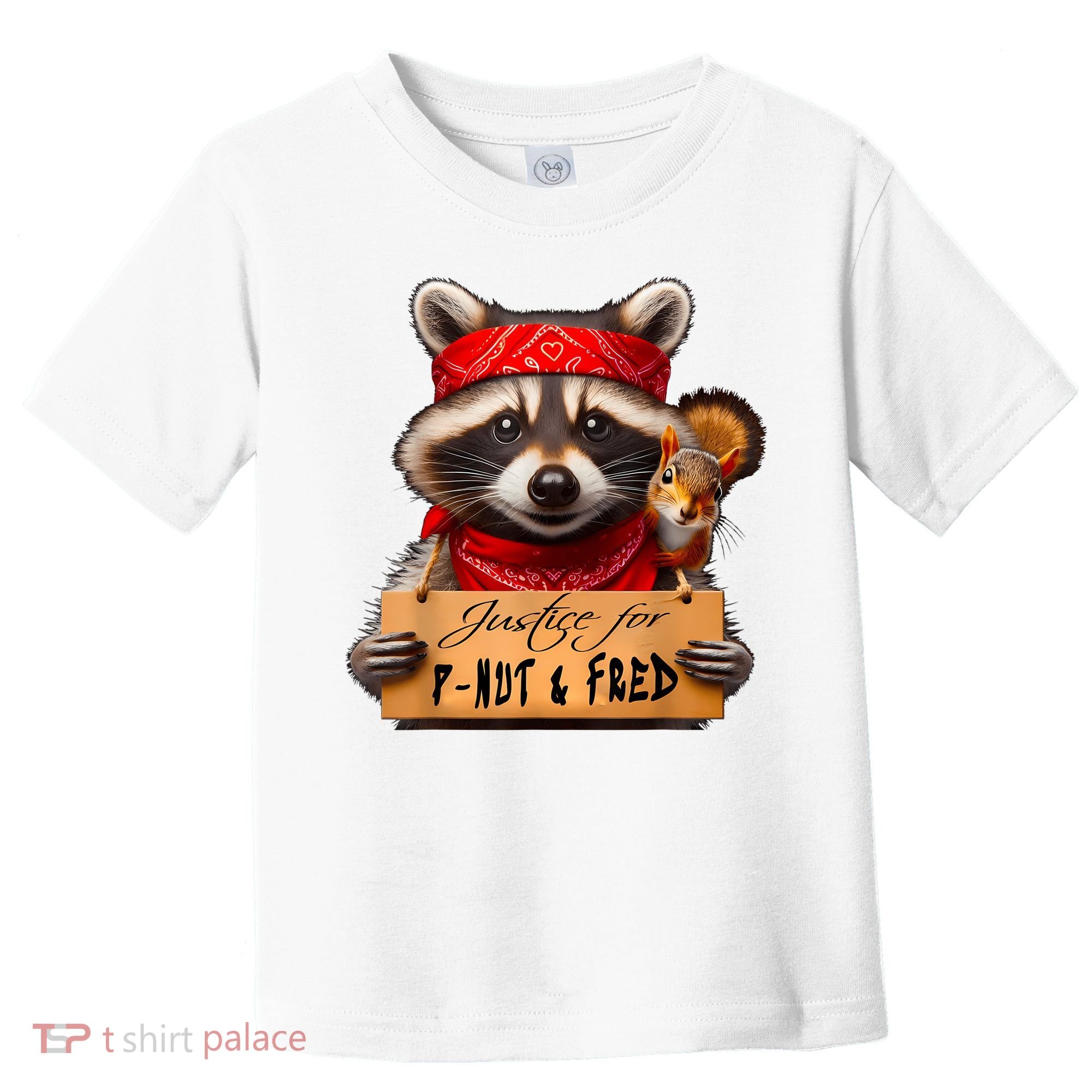 Justice For Peanut The Squirrel Pnut & Fred The Raccoon Toddler T-Shirt