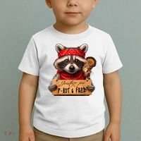 Justice For Peanut The Squirrel Pnut & Fred The Raccoon Toddler T-Shirt thumb 2