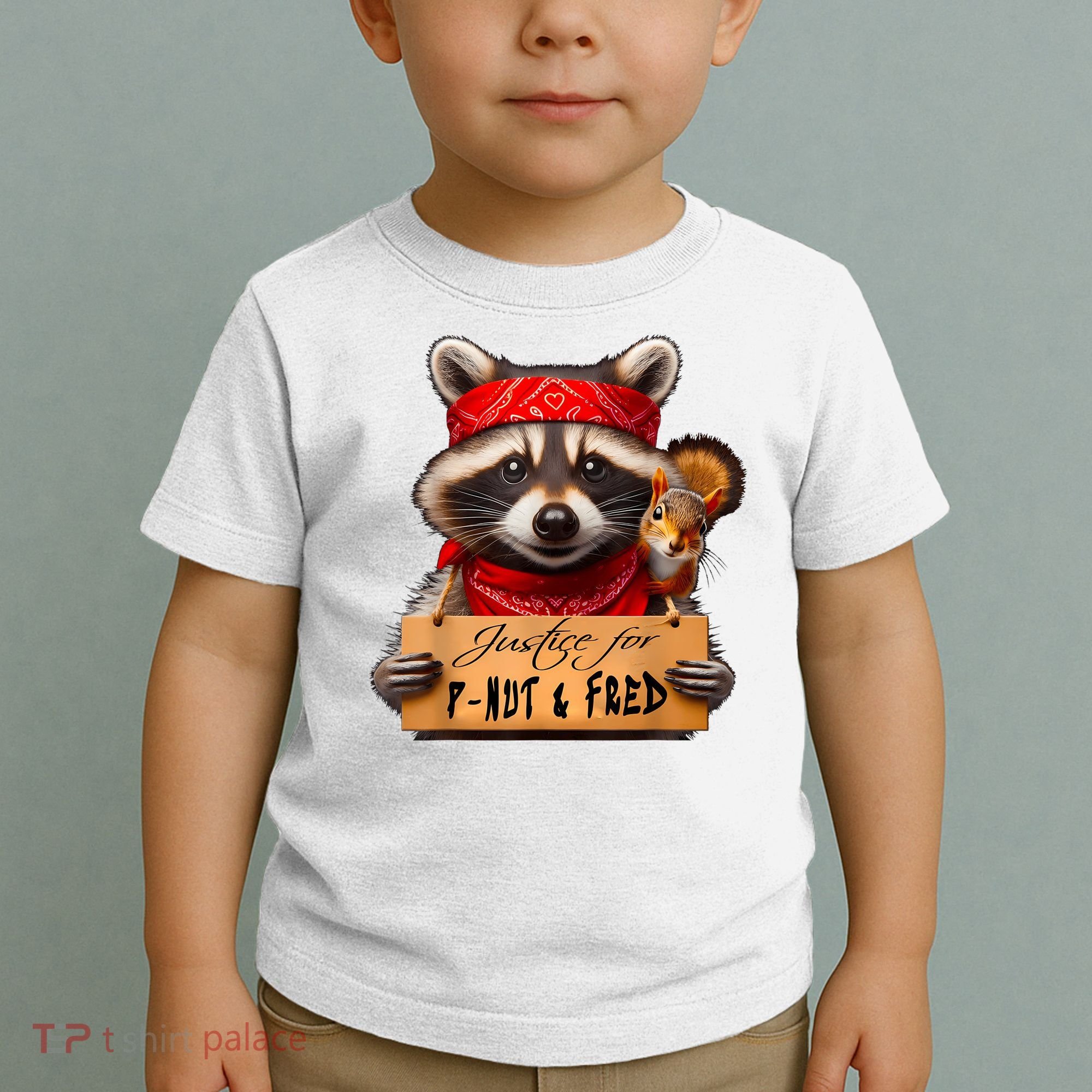 Justice For Peanut The Squirrel Pnut & Fred The Raccoon Toddler T-Shirt