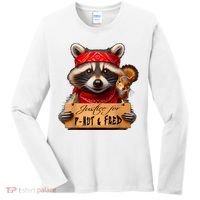 Justice For Peanut The Squirrel Pnut & Fred The Raccoon Women's Long Sleeve Shirt thumb 0