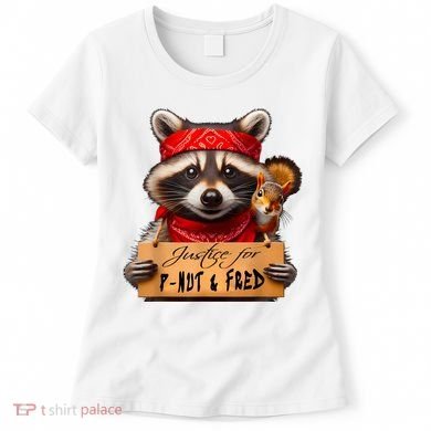 Justice For Peanut The Squirrel Pnut & Fred The Raccoon Women's T-Shirt