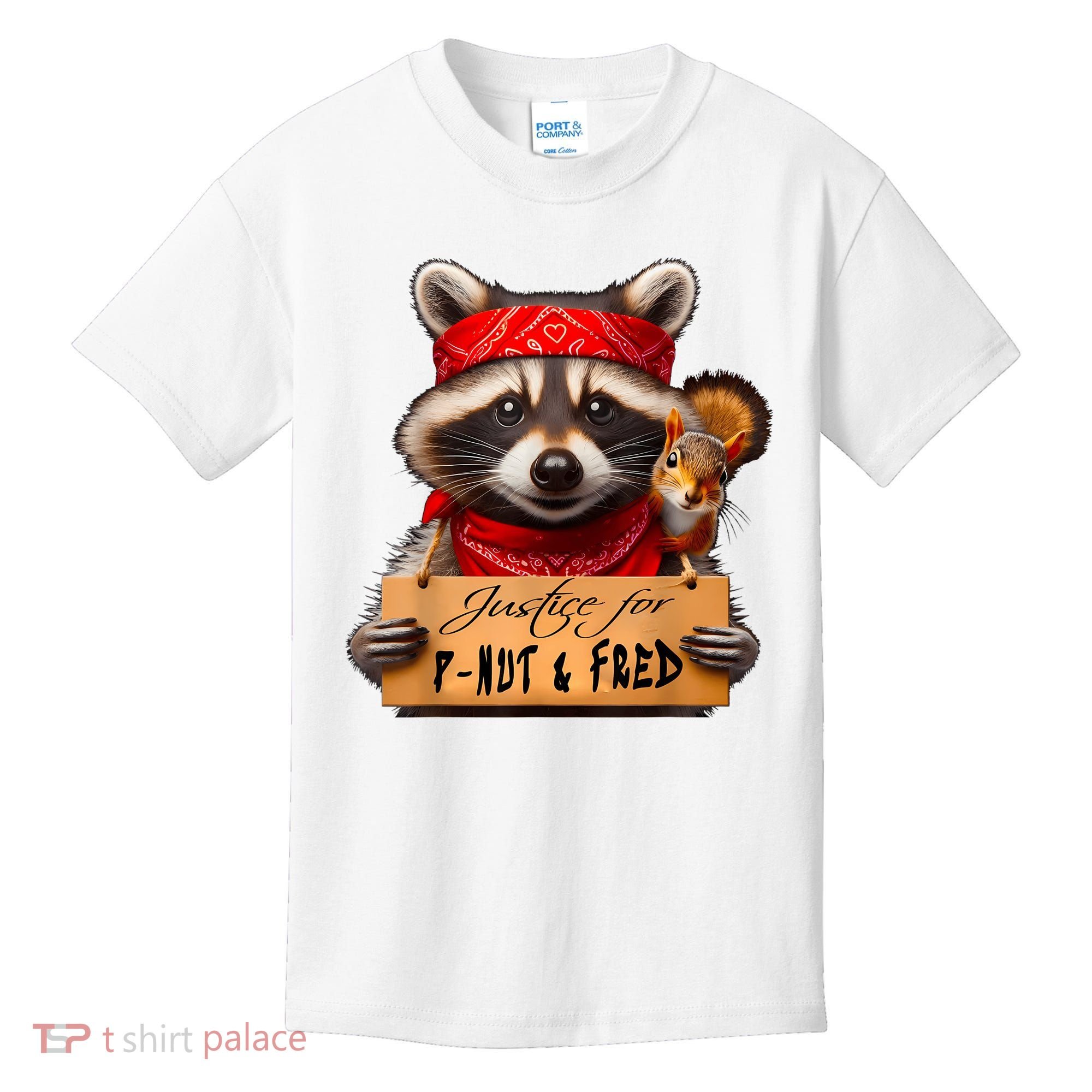 Justice For Peanut The Squirrel Pnut & Fred The Raccoon Kids T-Shirt